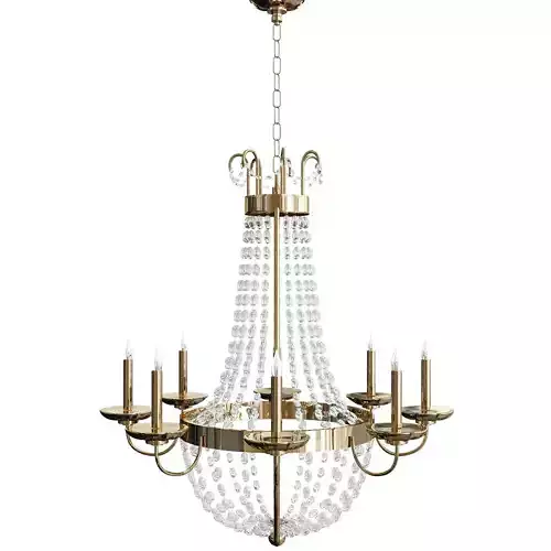 Paris Flea Market Large 8 Light Chandelier 3D model