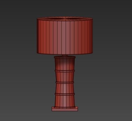 Pillar Table Lamp 3D model_1