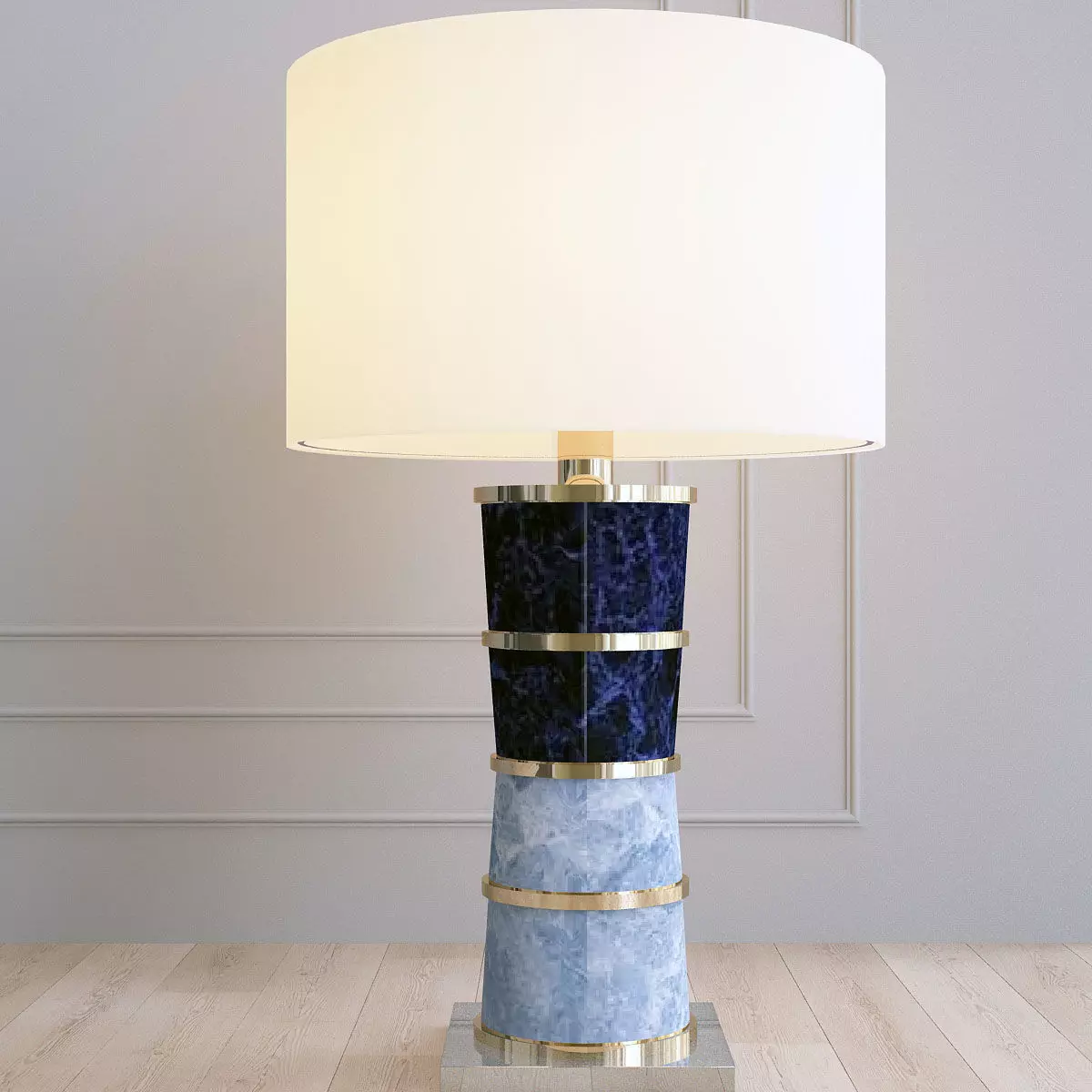 Pillar Table Lamp 3D model_0