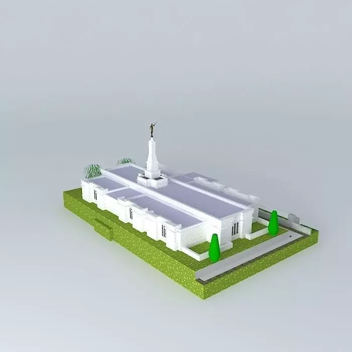 LDS. Temple Edmonton Alberta , Canada. Templo Mormon. 67 th o... Free 3D model_0