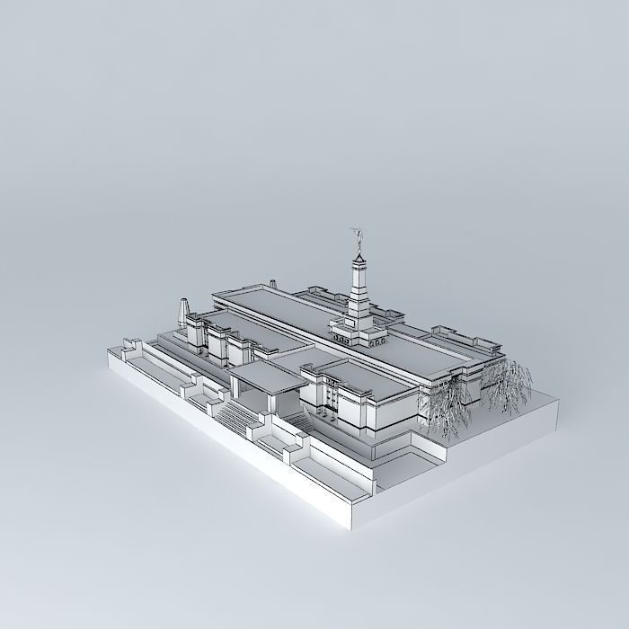 LDS. Temple Edmonton Alberta , Canada. Templo Mormon. 67 th o... Free 3D model_4