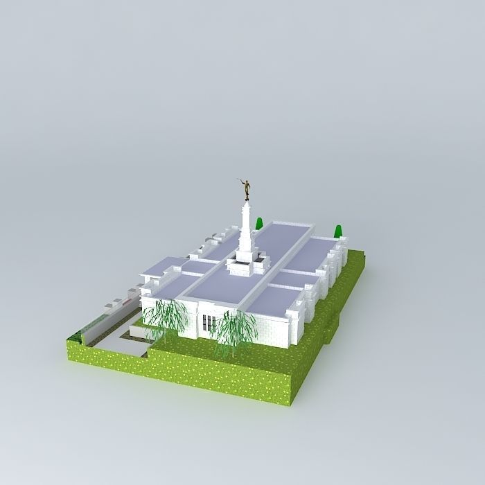 LDS. Temple Edmonton Alberta , Canada. Templo Mormon. 67 th o... Free 3D model_1