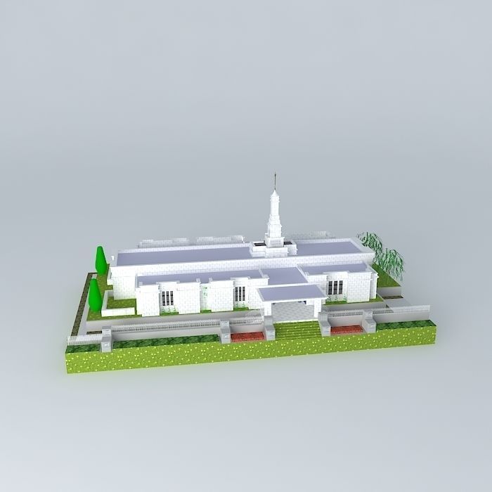 LDS. Temple Edmonton Alberta , Canada. Templo Mormon. 67 th o... Free 3D model_2