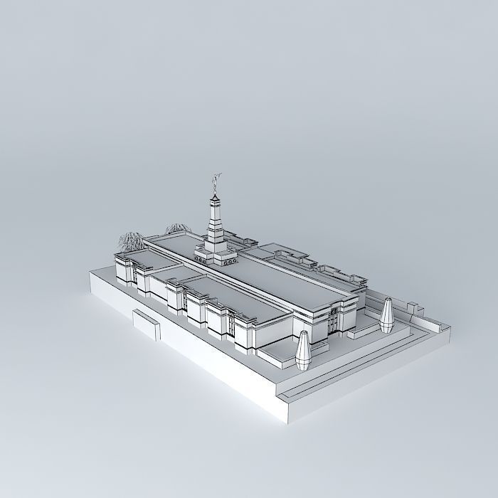 LDS. Temple Edmonton Alberta , Canada. Templo Mormon. 67 th o... Free 3D model_3