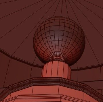 Blue Dogwood Table Lamp 3D model_3