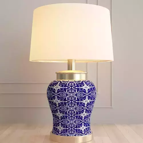 Blue Dogwood Table Lamp