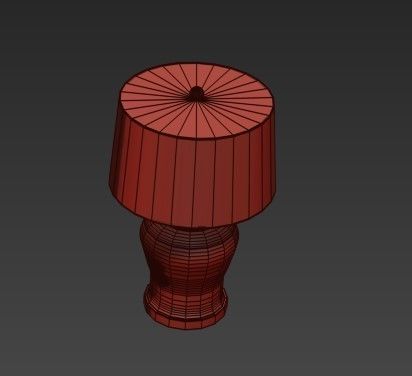 Blue Dogwood Table Lamp 3D model_1