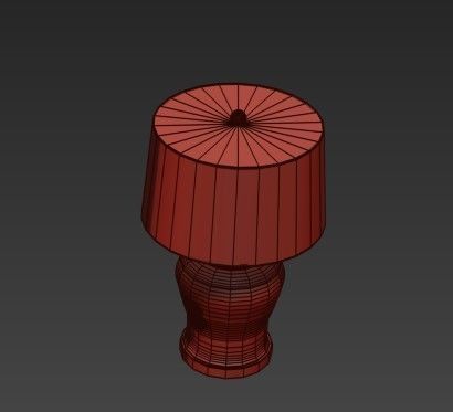 Blue Dogwood Table Lamp 3D model_5