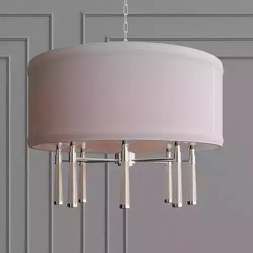 Baxter 6 Light Polished Nickel Chandelier