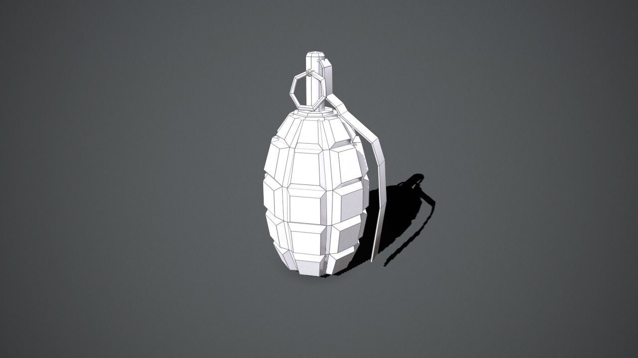 Army grenade box Low-poly 3D model_14