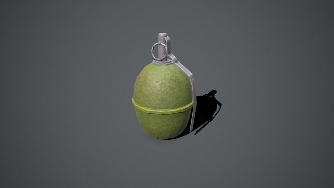 Army grenade box Low-poly 3D model_11