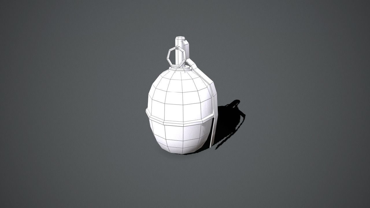 Army grenade box Low-poly 3D model_12
