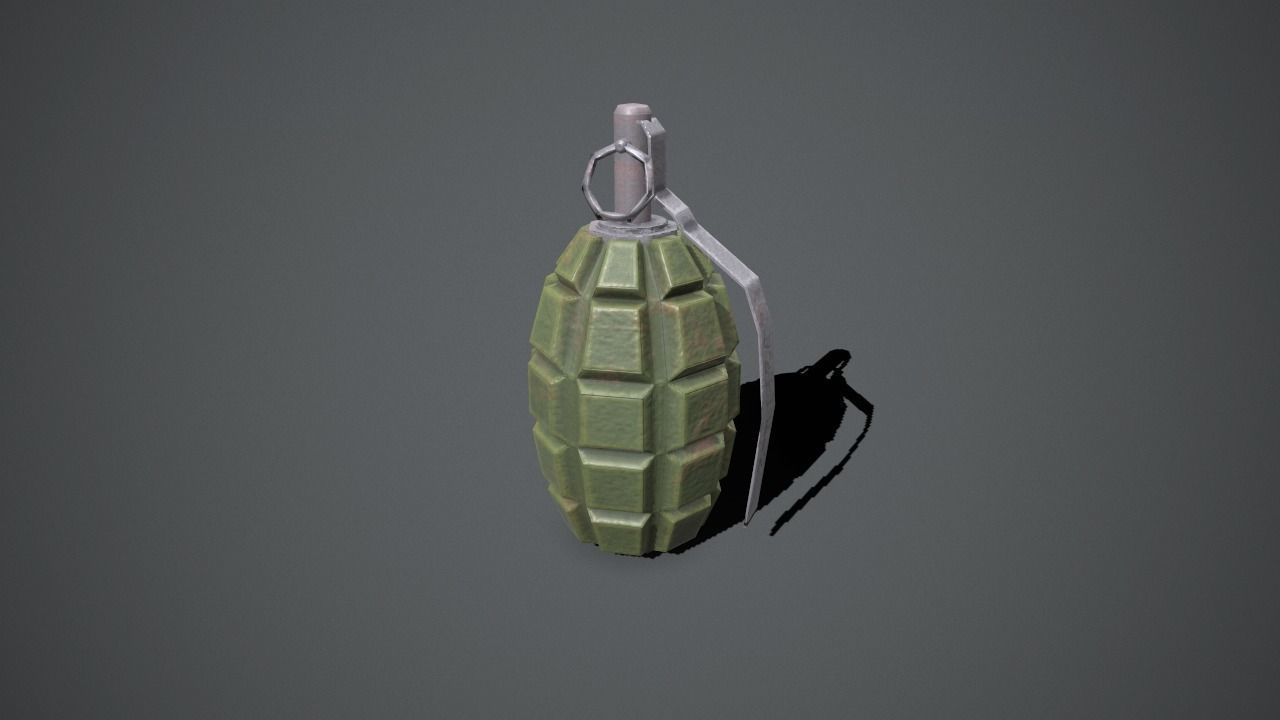 Army grenade box Low-poly 3D model_13