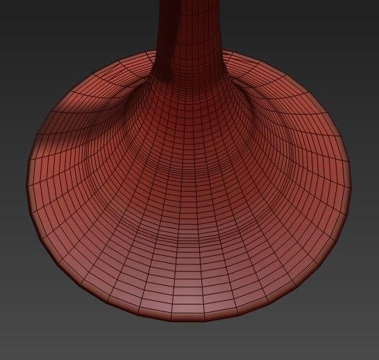 Adesso floor lamp with brass base and shade 3D model_6