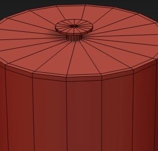 Adesso floor lamp with brass base and shade 3D model_2