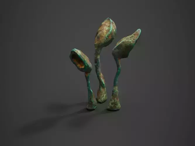 Alien Flora  Low-poly 3D model