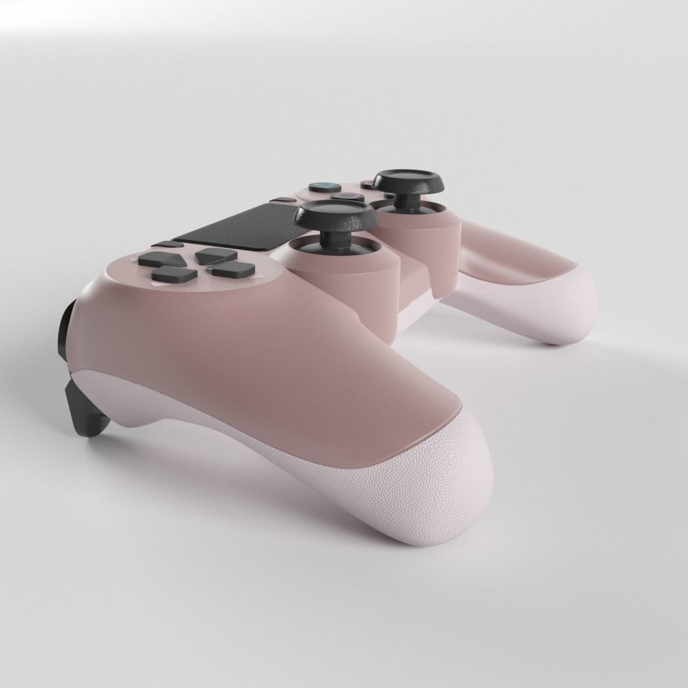 Sony PlayStation 4 DualShock Controller Rose Gold Edition 3D model_4