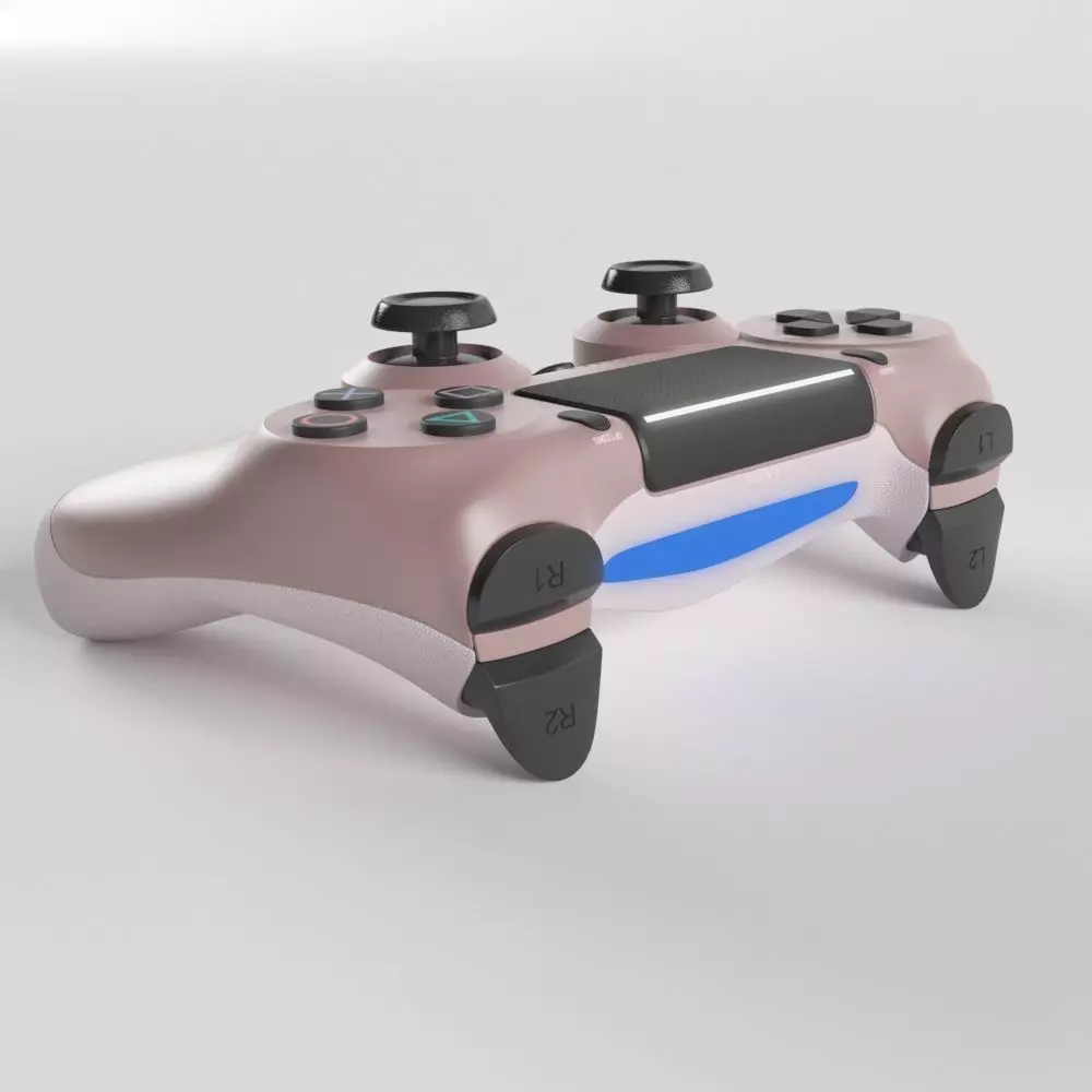 Sony PlayStation 4 DualShock Controller Rose Gold Edition 3D model_0