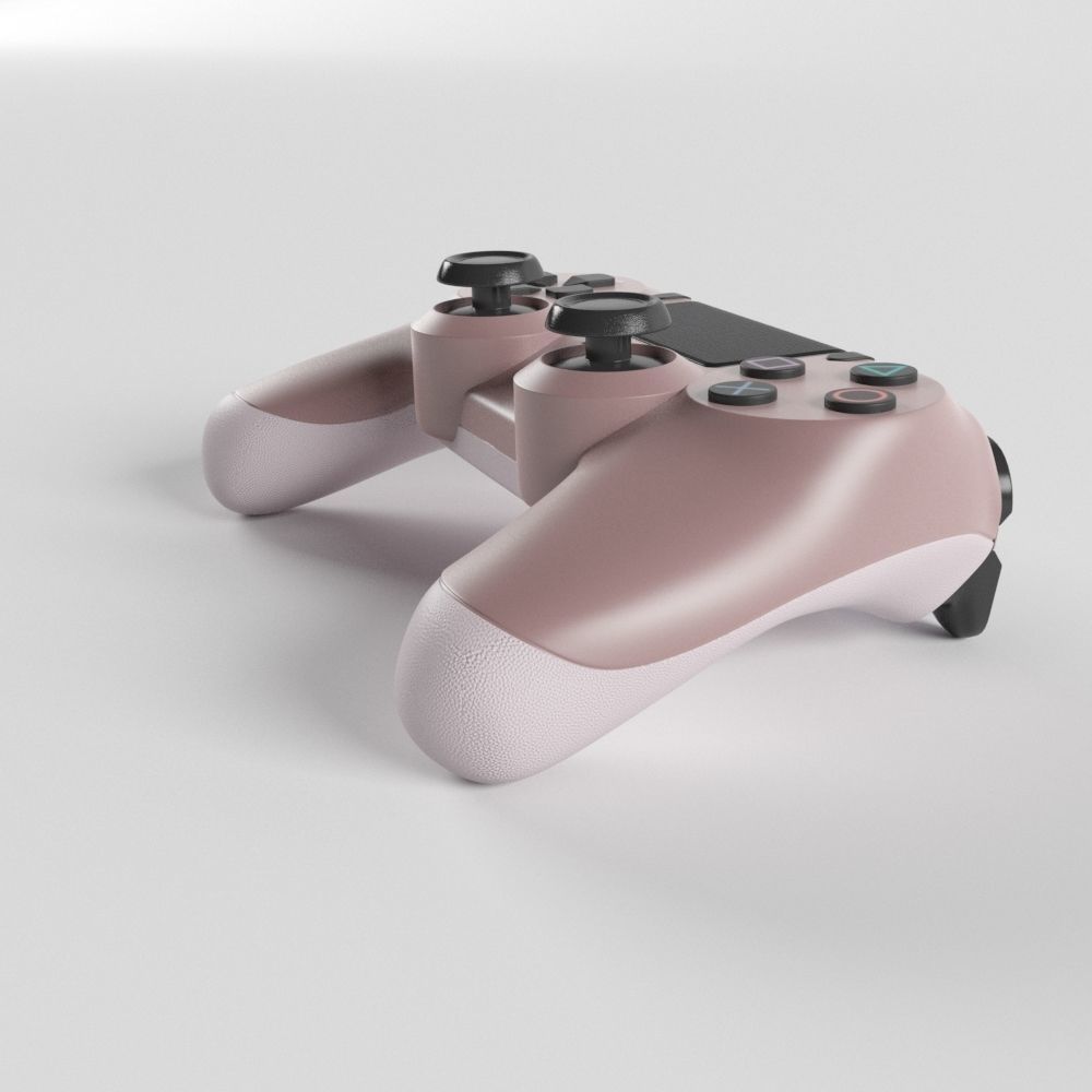 Sony PlayStation 4 DualShock Controller Rose Gold Edition 3D model_9