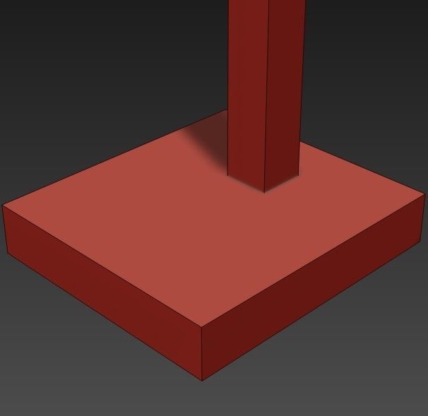 HANGING GLASS SHADE BRASS FINISH TABLE LAMP 3D model_3