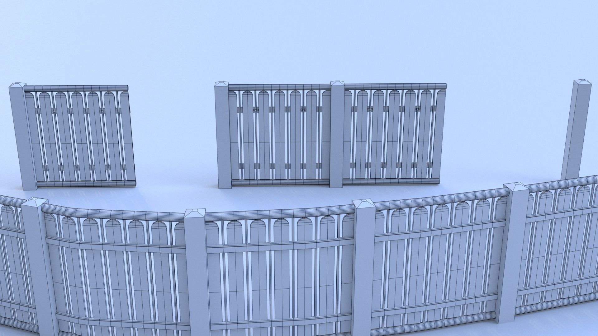 Fence 3D model_15
