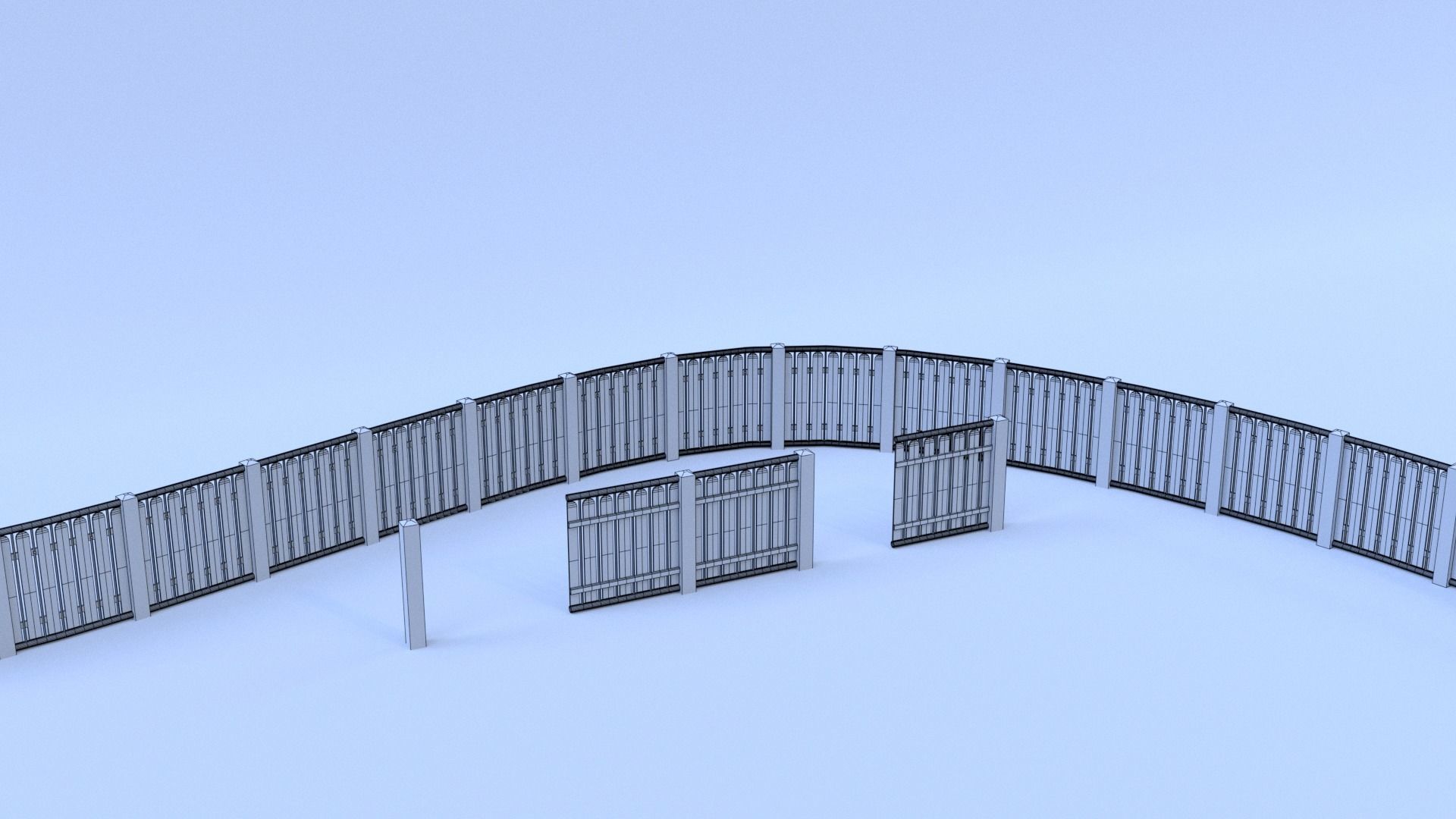 Fence 3D model_24