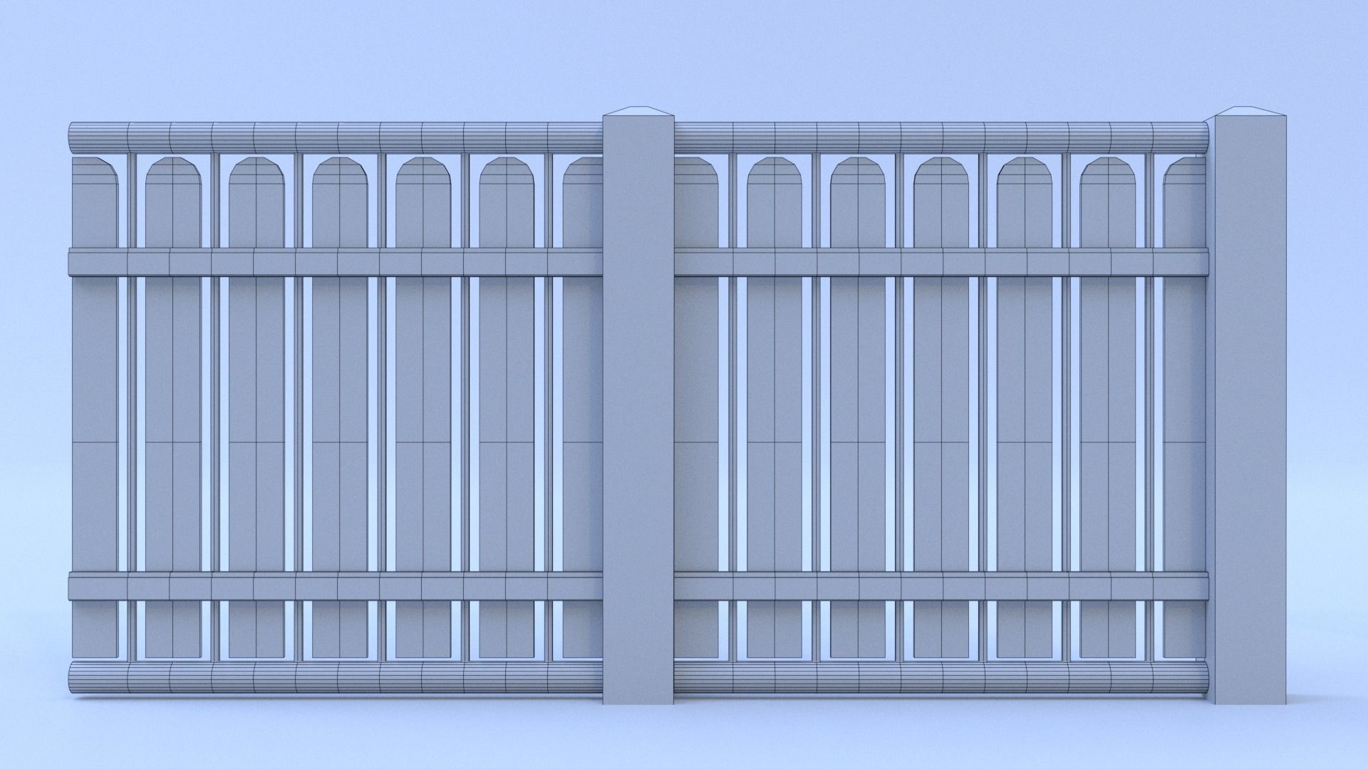 Fence 3D model_17