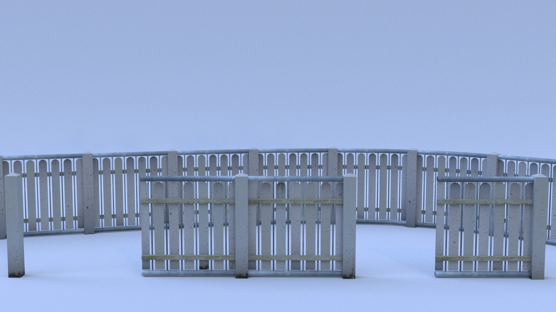 Fence 3D model_2