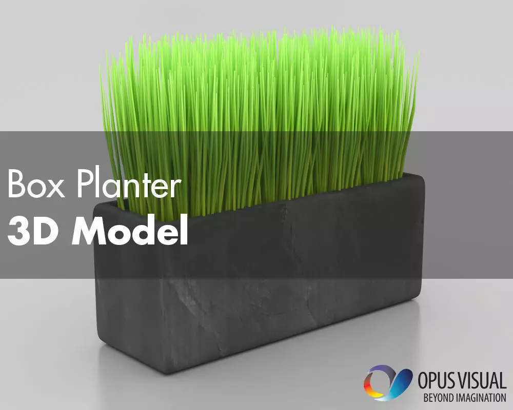 Box Planter 3D model_0