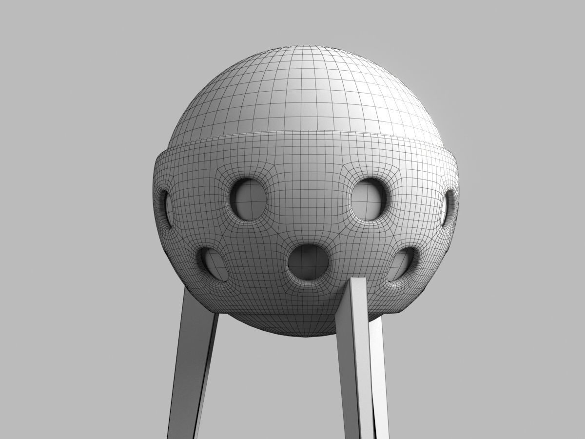 Wooden Garden Lamp Design With Light 3D model_10