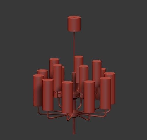Hans Agne Jakobsso Chandelier 3D model_6