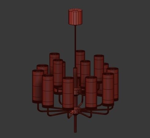 Hans Agne Jakobsso Chandelier 3D model_1