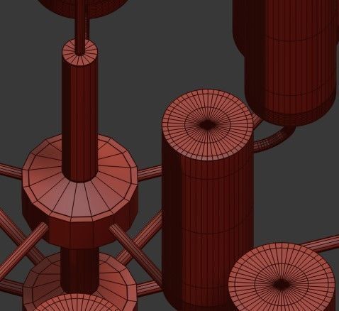 Hans Agne Jakobsso Chandelier 3D model_7