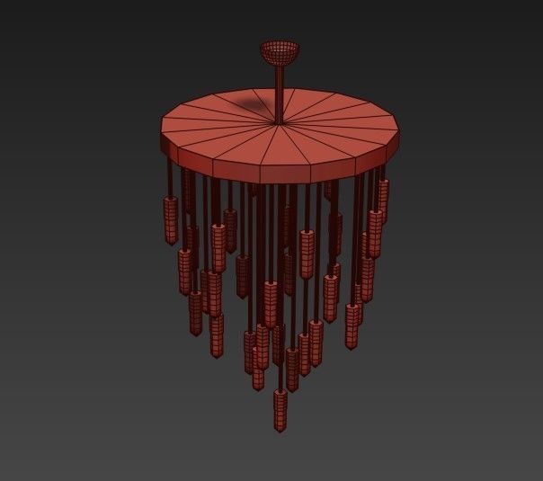 Maire chandelier 3D model_4