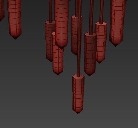 Maire chandelier 3D model_1