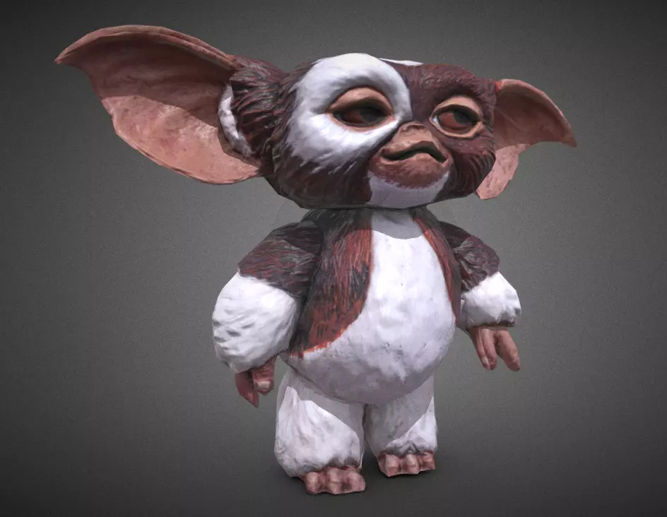 Guizmo Plastic Toy Gremlins Low-poly 3D model_0