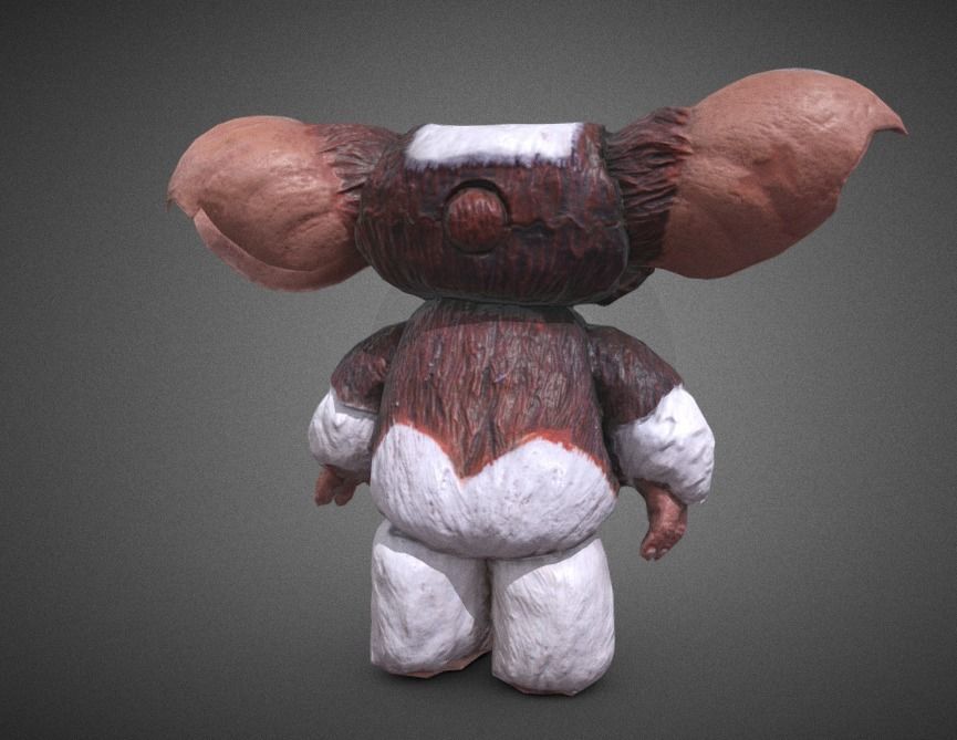 Guizmo Plastic Toy Gremlins Low-poly 3D model_2