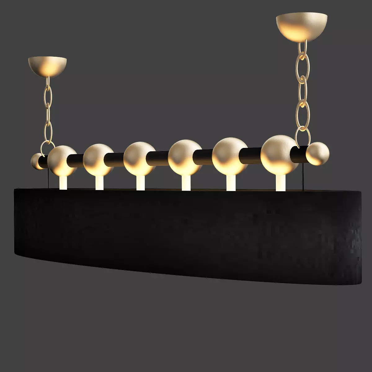 Currey Company Lighting Stillman Oval Chandelier 3D model_0
