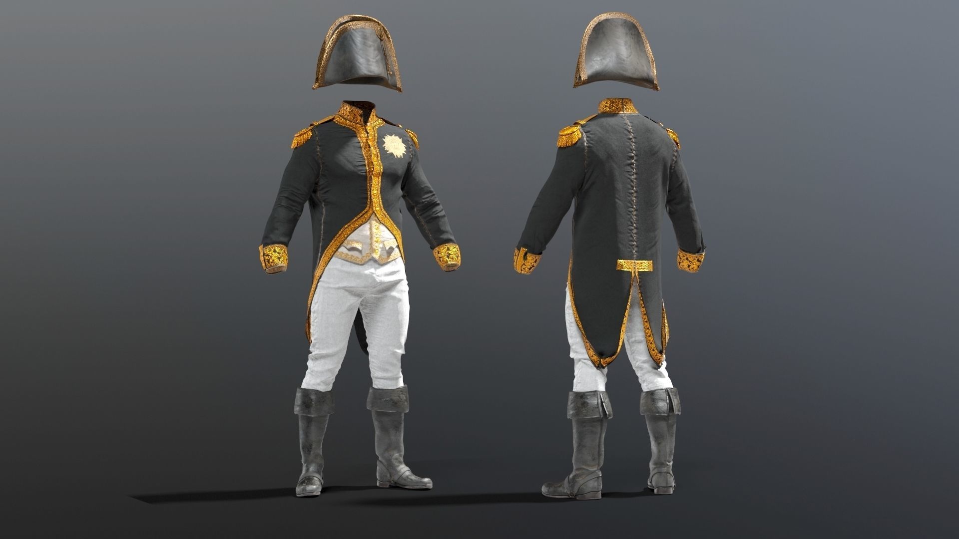 SOLDIER French NAPOLEON 3D model_4