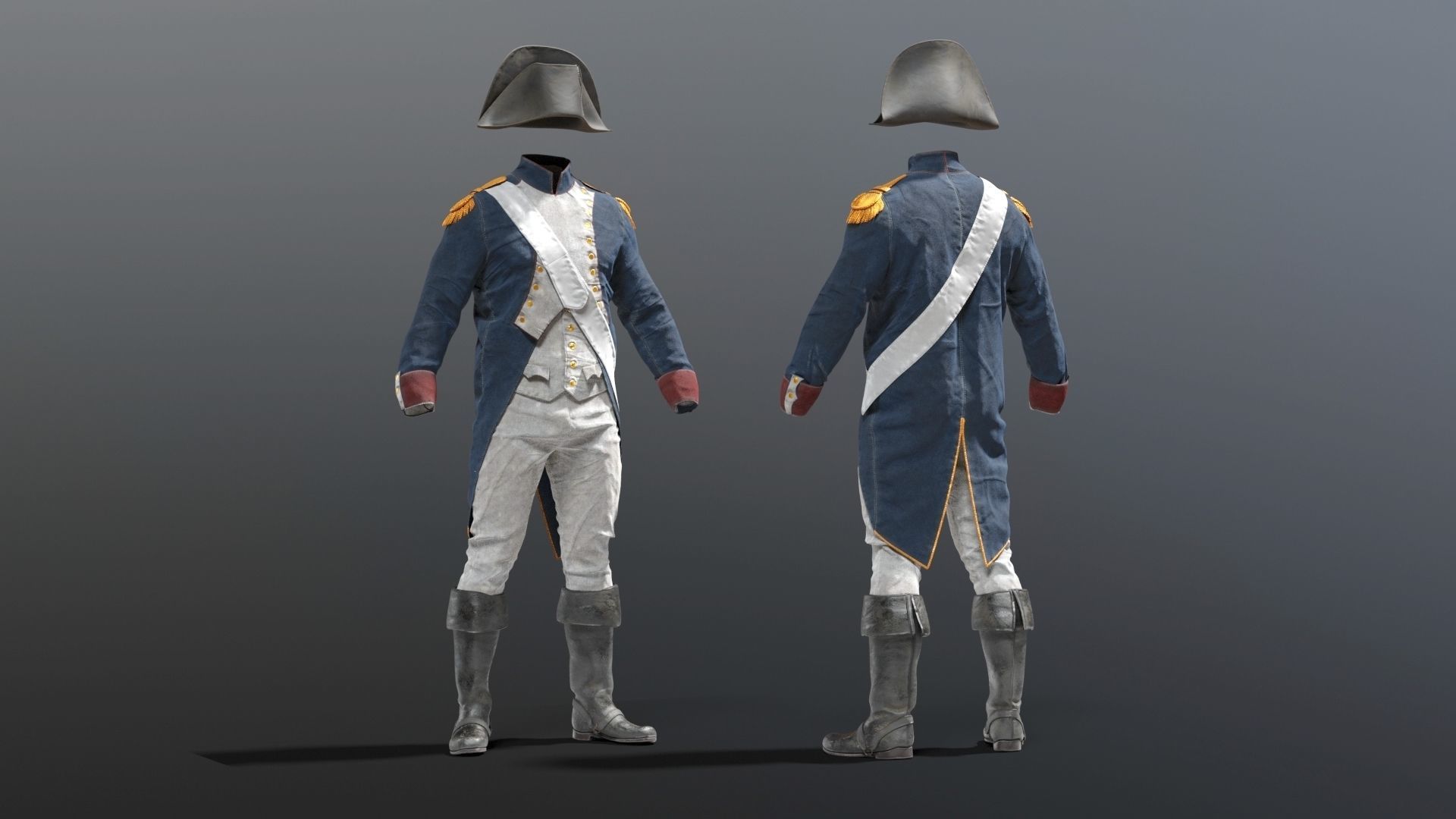 SOLDIER French NAPOLEON 3D model_3