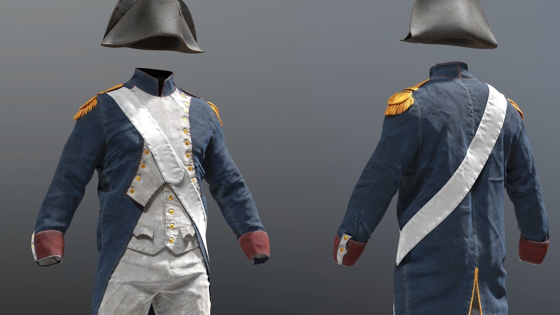 SOLDIER French NAPOLEON 3D model_18