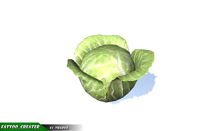 Lowpoly Fruits And Vegetables Collection Pack 3d model Low-poly 3D model 6