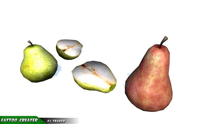 Lowpoly Fruits And Vegetables Collection Pack 3d model Low-poly 3D model 2
