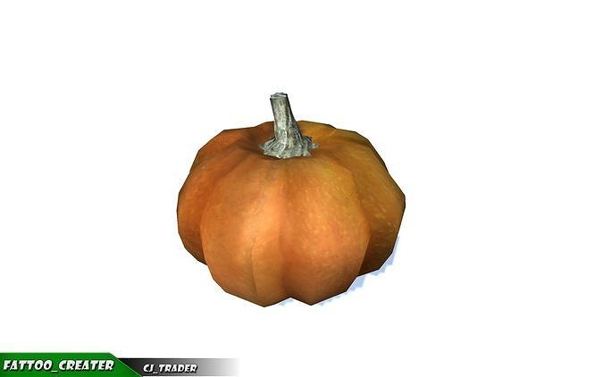 Lowpoly Fruits And Vegetables Collection Pack 3d model Low-poly 3D model 7