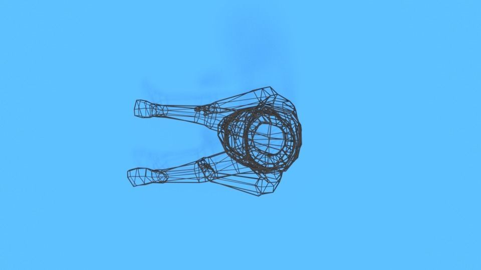 Low Poly Baby Sitting On The Floor Low-poly 3D model_17