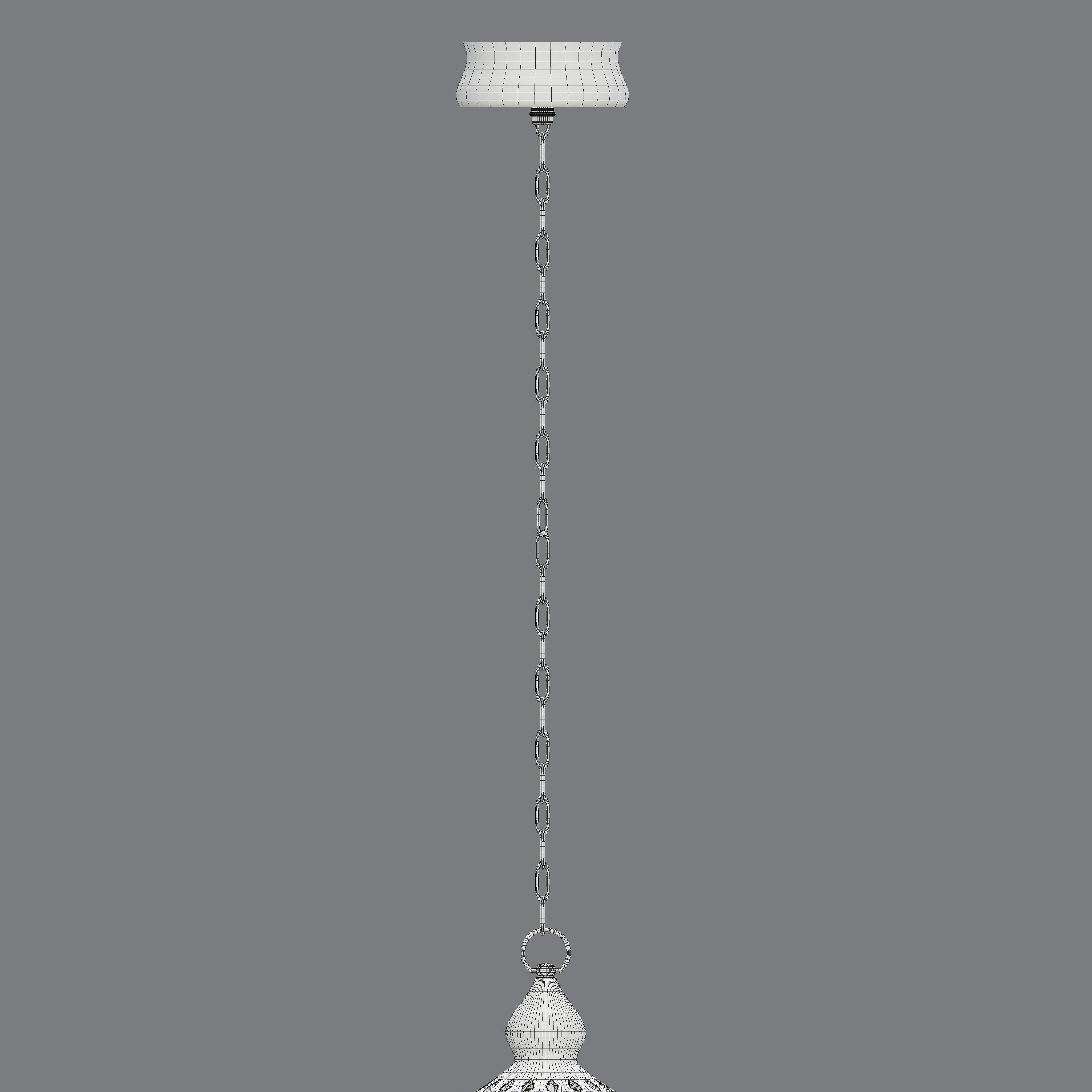 Arabian patterned hanging lantern 3D model_6