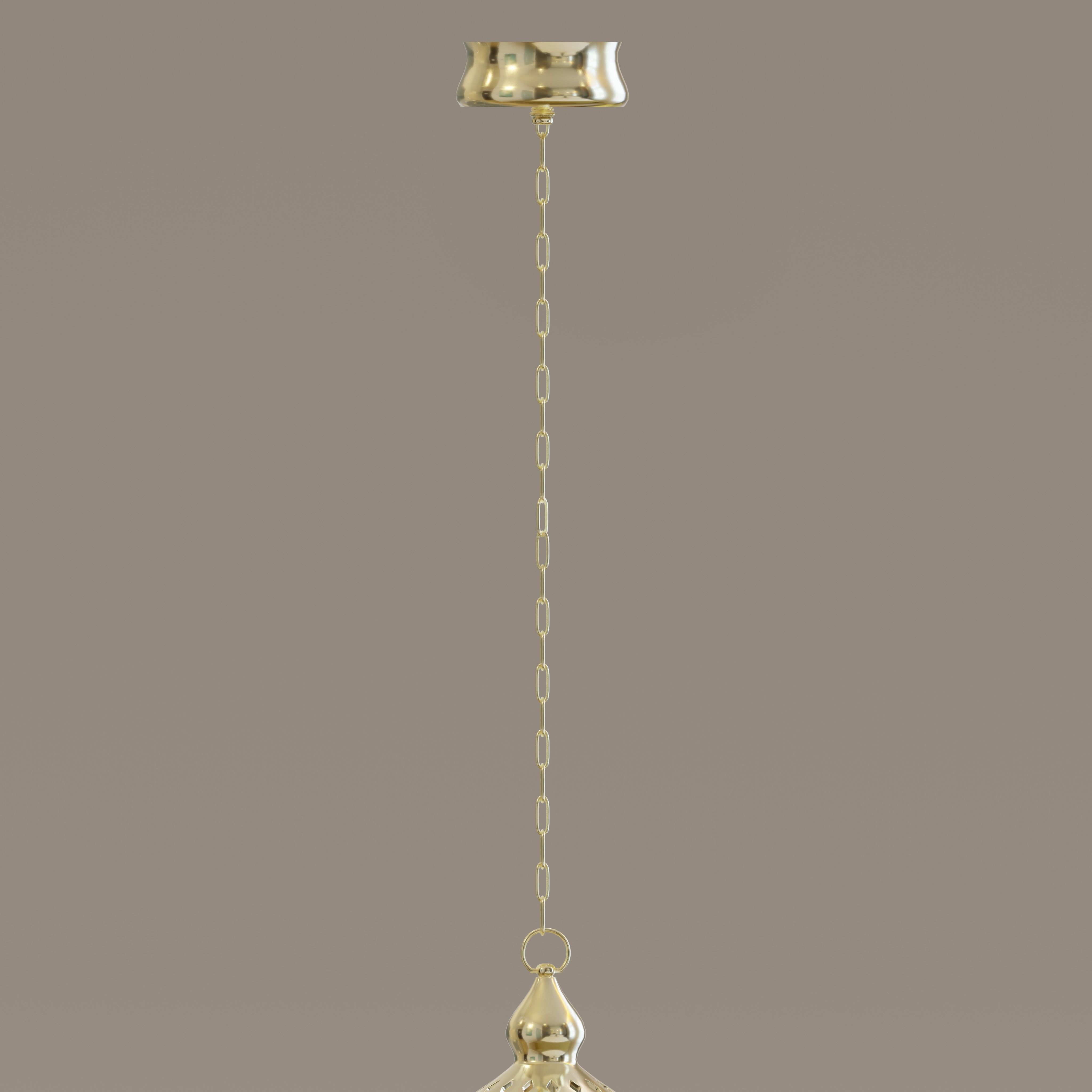 Arabian patterned hanging lantern 3D model_2