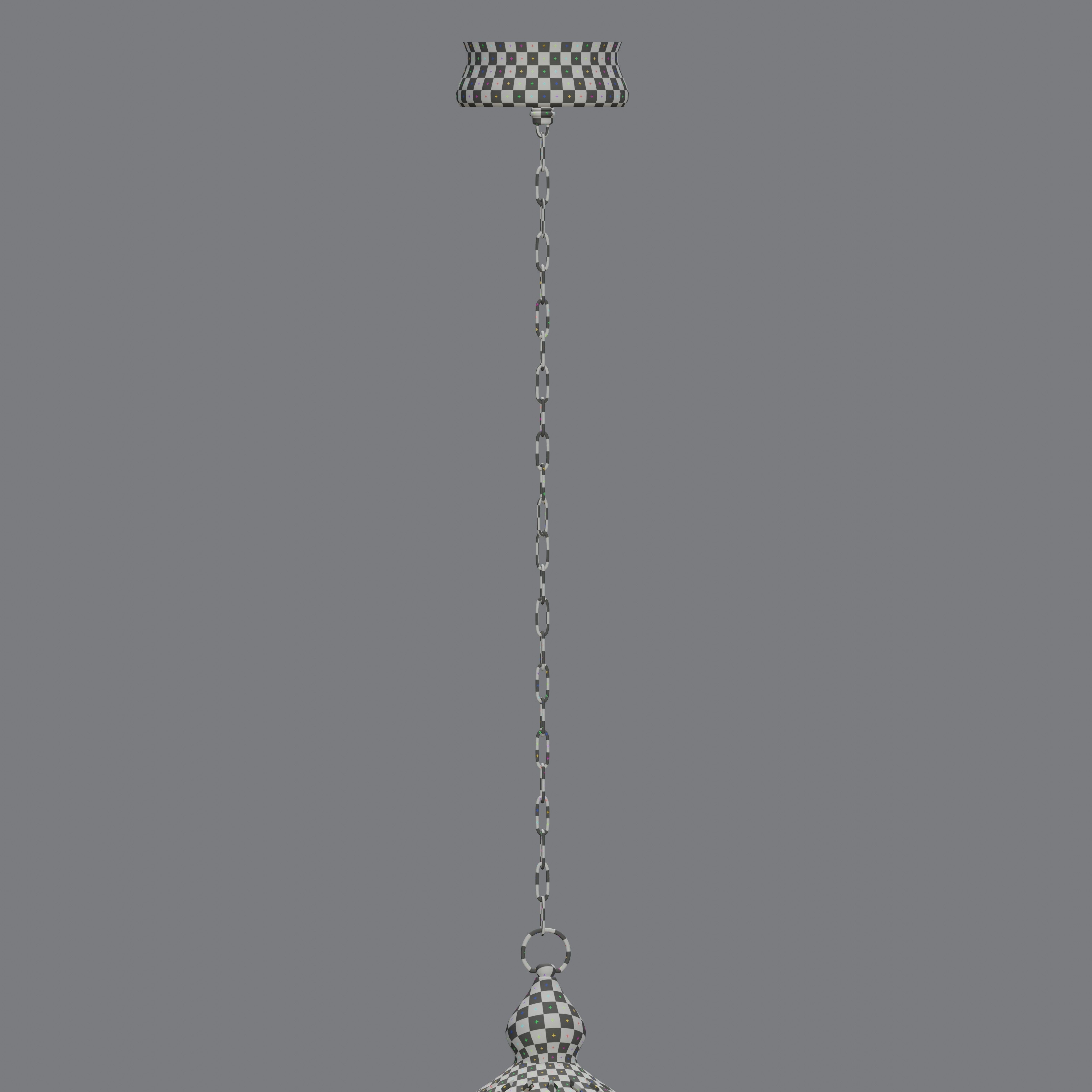 Arabian patterned hanging lantern 3D model_10