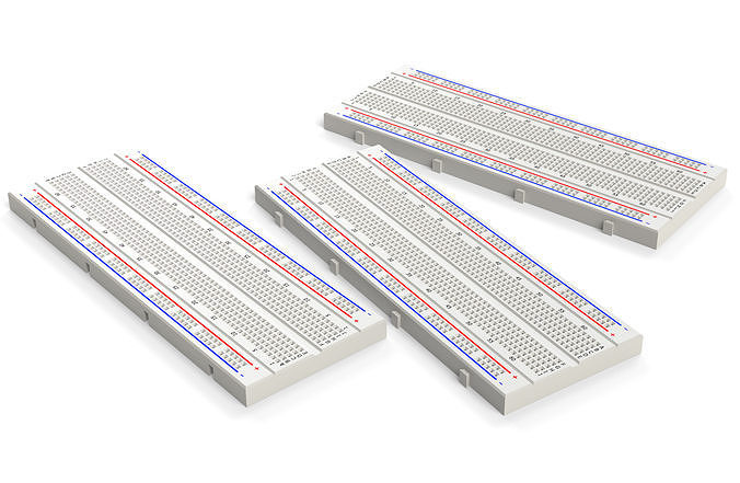 Breadboard 3D model