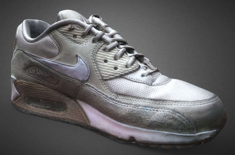 Nike Airmax Low-poly 3D model_3